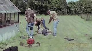 Master Aaron And Dave The Pig Got Their Asses Pound Hard